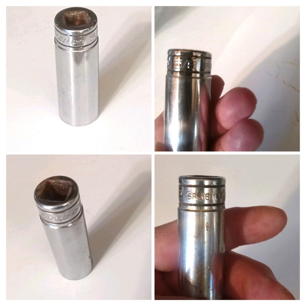 Snap-On SFS161 3/8" Drive 1/2" 6pt Deep Socket & SFS201 5/8" 6pt Deep Socket